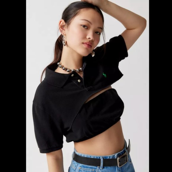 NWT Urban Renewal Remade Super Cropped Polo & Tube Top Set SMALL - Picture 3 of 4